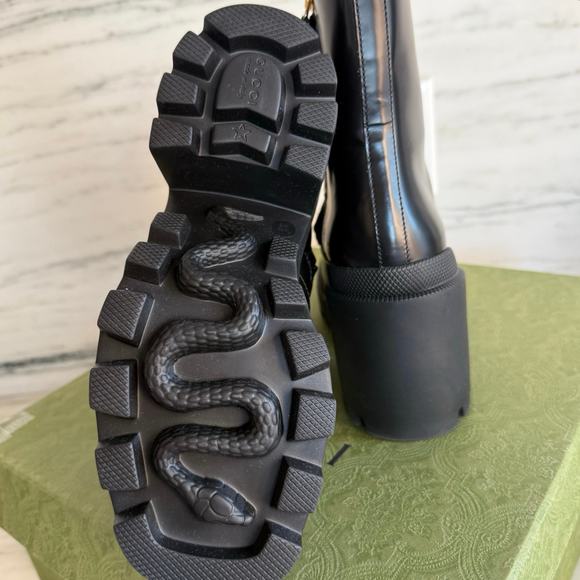 Gucci Horsebit Leather Ankle Boots Size 36 (6) - Picture 6 of 9